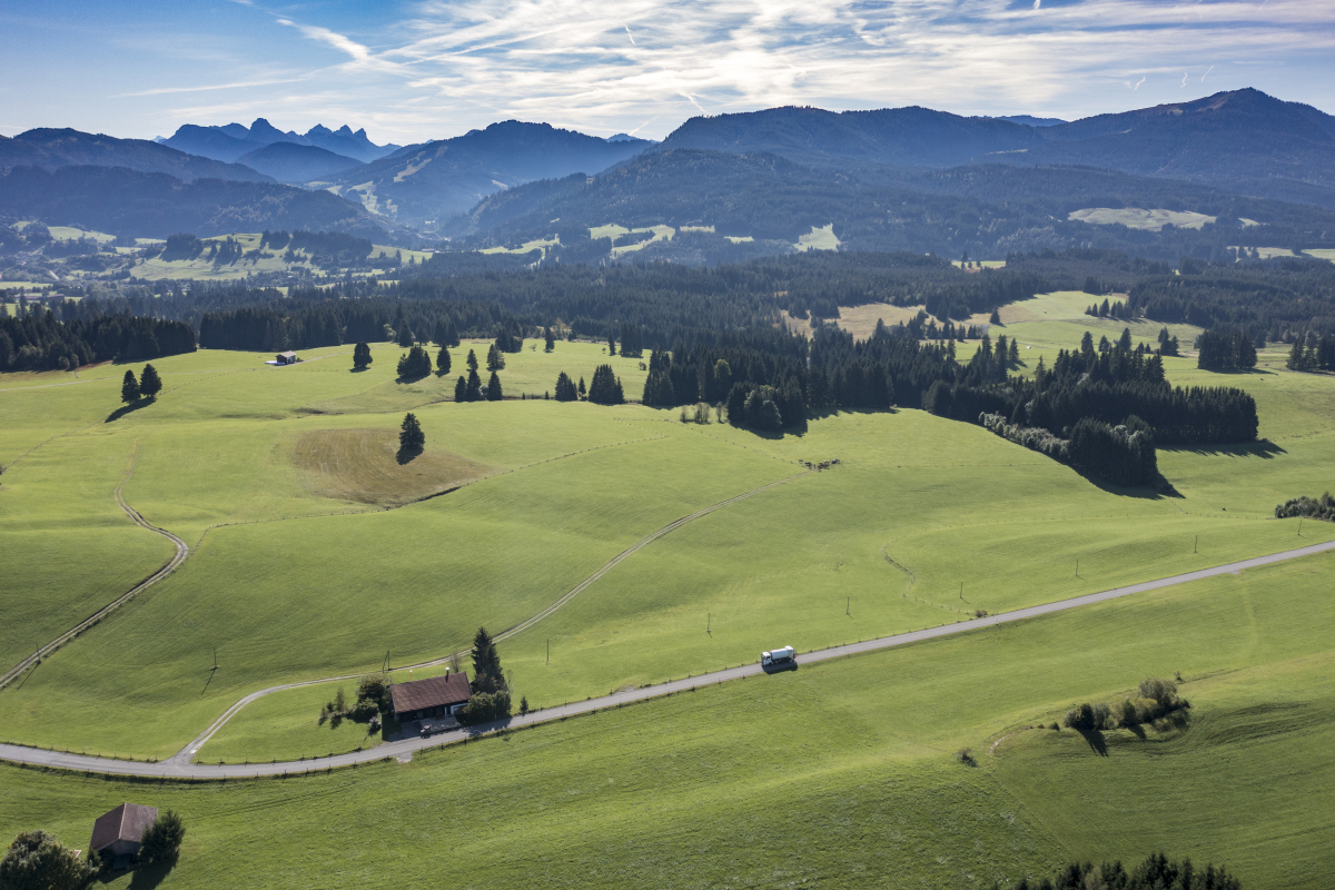 Blick zu den Tannheimern